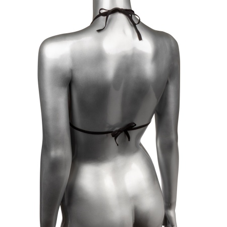 Woman wearing the Radiance Triangle Bikini Top by CalExotics
