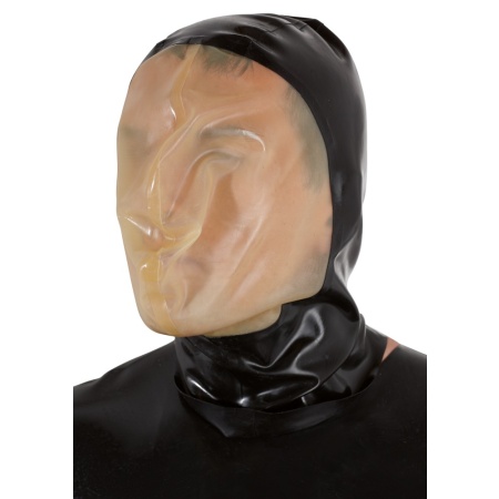 Schwarze Latex-Vakuum-Maske LATE X für Fetisch-Sensationen