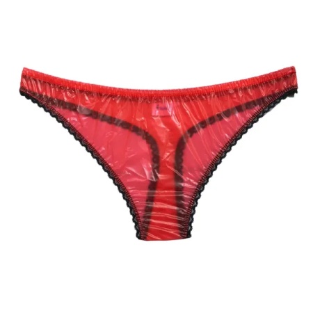 Image of PVC Lace G-String Panties, sexy lingerie for men