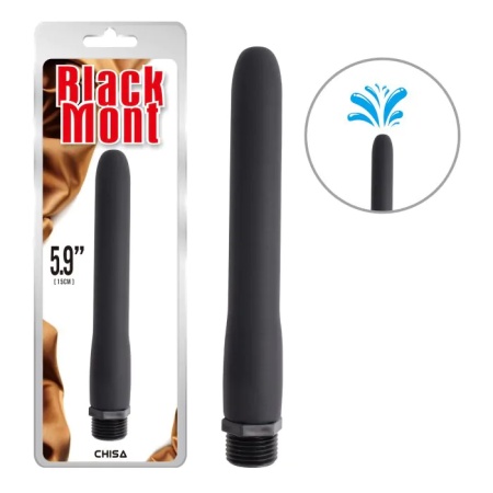 Immagine della doccia anale Buddy in nero, un accessorio per l'igiene intima