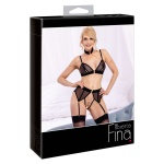 Ensemble lingerie sexy soutien-gorge et slip jarretelles