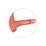 Mutandine con dildo realistico cavo