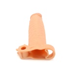 Kiotos realistic penis sleeve with vibrator ball holder