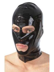 black latex mask