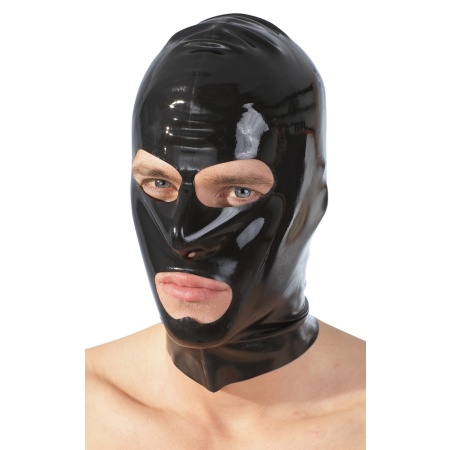 masque en latex noir