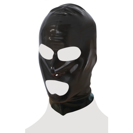 schwarze Latexmaske