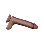 Silikondildo braun