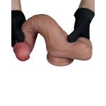Silikondildo braun