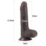 LoveToy Realistischer Dildo schwarz