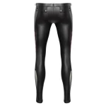 pantalon vinyle noir mat homme