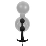 inflatable anal plug double ball Rimba black