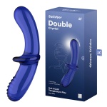 Dildo doppio blu satinato Satisfyer