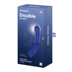 Dildo doppio blu satinato Satisfyer