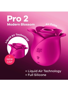 Satisfyer Pro 2 Modern Blossom clitoral stimulator red