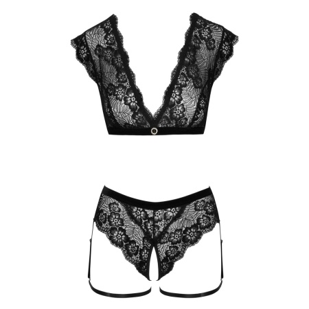 ensemble sexy en dentelle noire