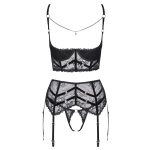 set sexy in pizzo nero