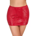 sexy red snake skirt