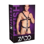 Harnais cuir noir ZADO BDSM