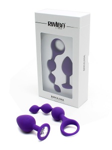 Plug anale Rimba in silicone viola