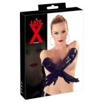 Lange Latexhandschuhe sexy schwarz