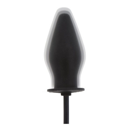 plug anale in silicone gonfiabile nero