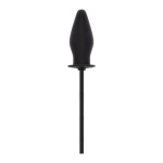 plug anale in silicone gonfiabile nero