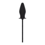 plug anale in silicone gonfiabile nero