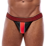 Sexy black neoprene jockstrap