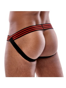 Sexy black neoprene jockstrap