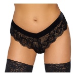 Culotte sexy dentelle avec chaîne stimulante