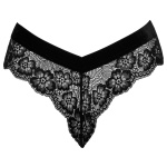 Culotte sexy dentelle avec chaîne stimulante