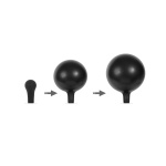 Aufblasbarer Analplug Rimba Schwarz