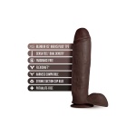 Dildo XXL Realistico e flessibile al cioccolato