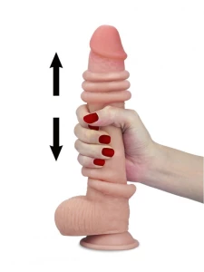 Dildo réaliste LoveToy avec peau glissante