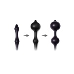 Rimba inflatable anal plug with double balloon