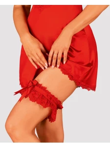 Sexy red lace garter