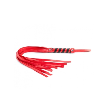 Kleiner Flogger BDSM Rot Schwarz