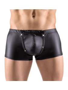 Sexy boxer Svenjoyment neri con cerniere scintillanti