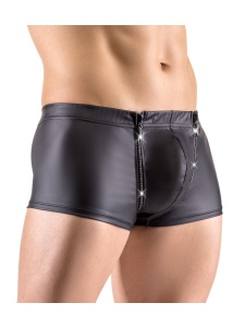 Sexy boxer Svenjoyment neri con cerniere scintillanti