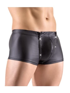 Boxer noir sexy Svenjoyment avec zips scintillants