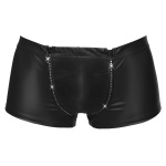 Sexy boxer Svenjoyment neri con cerniere scintillanti