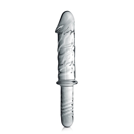 Image du Glossy Toys n°12, un gode en verre réaliste avec poignée