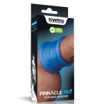 Image de l'Étireur de testicules conique LoveToy - Pinnacle Pro en bleu