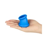 Image de l'Étireur de testicules conique LoveToy - Pinnacle Pro en bleu