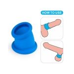 Image de l'Étireur de testicules conique LoveToy - Pinnacle Pro en bleu