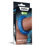 Image du Cockring Bleu LoveToy - Pinnacle Pro - Ridge Bump Stretcher
