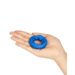 Image du Cockring Bleu LoveToy - Pinnacle Pro - Ridge Bump Stretcher