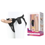 Abbildung des Realistischen Dildos & Harness PEGASUS 6,5' in Hautfarbe