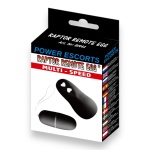 Image du Œuf Vibrant Télécommandé Raptor en silicone noir par Power Escorts
