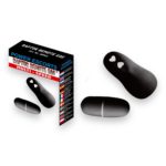 Image du Œuf Vibrant Télécommandé Raptor en silicone noir par Power Escorts